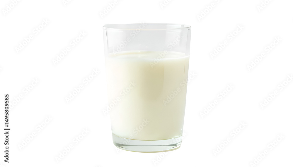 One glass of fresh milk isolated on a white background. One glass of fresh milk isolated on a white background.