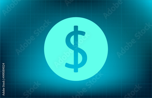 Vector icon on a blue background with a gradient