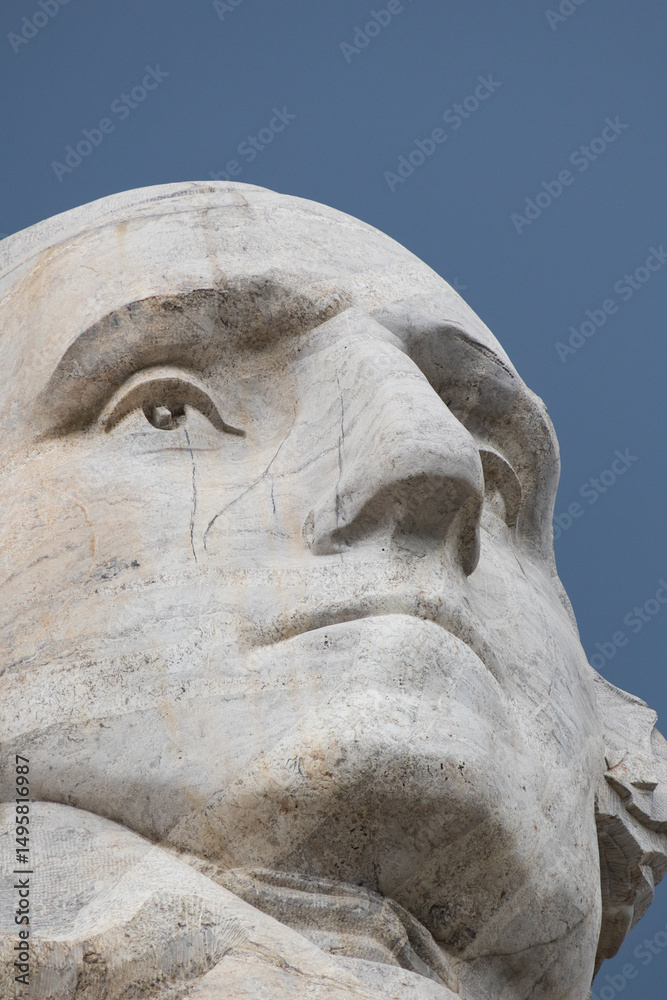 Obraz premium President George Washington sculpture at Mount Rushmore National Monument, South Dakota