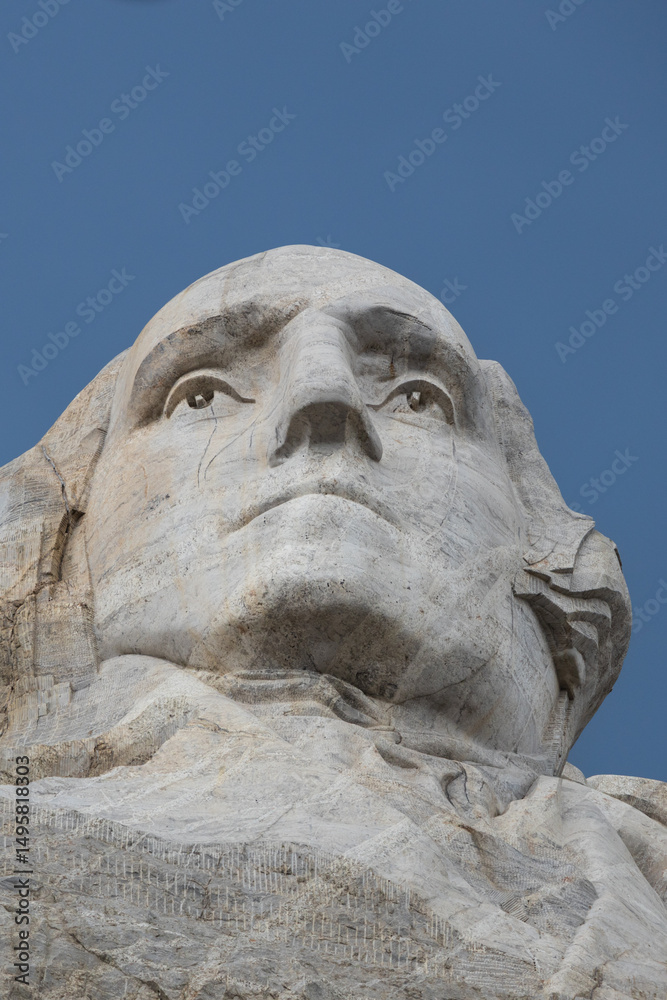 Obraz premium President George Washington sculpture at Mount Rushmore National Monument, South Dakota