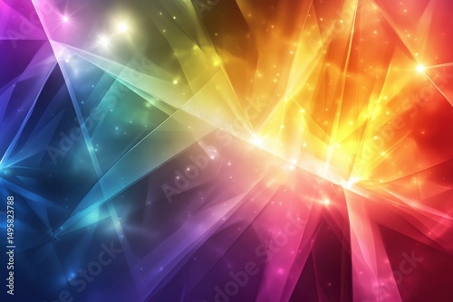 fractured glow prism pulse fading background