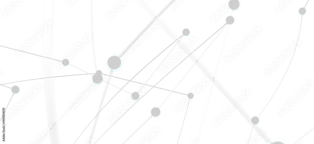 White background, grey nodes & lines. Perfect for tech, network, or connection concepts. White background, grey nodes & lines. Perfect for tech, network, or connection concepts.