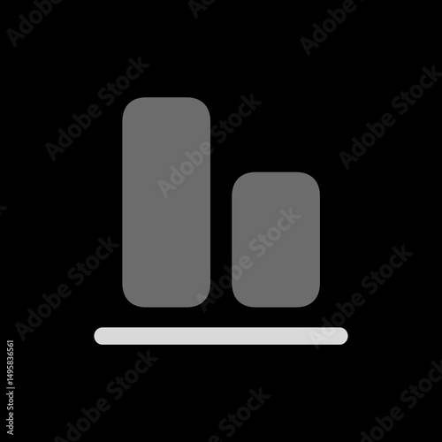 Vertical Align Bottom Filled