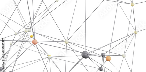 Stock photo of an abstract network.  Nodes and lines illustrate connections and relationships.