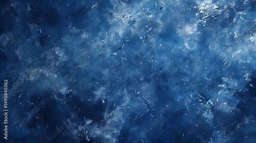 Obraz premium Abstract blue background with textures and patterns creating a dynamic and watery appearance