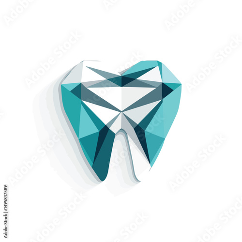 vector illustration of dental tooth, dentist company logo