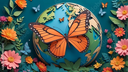Wings of the World: Earth’s Harmony in Bloom
