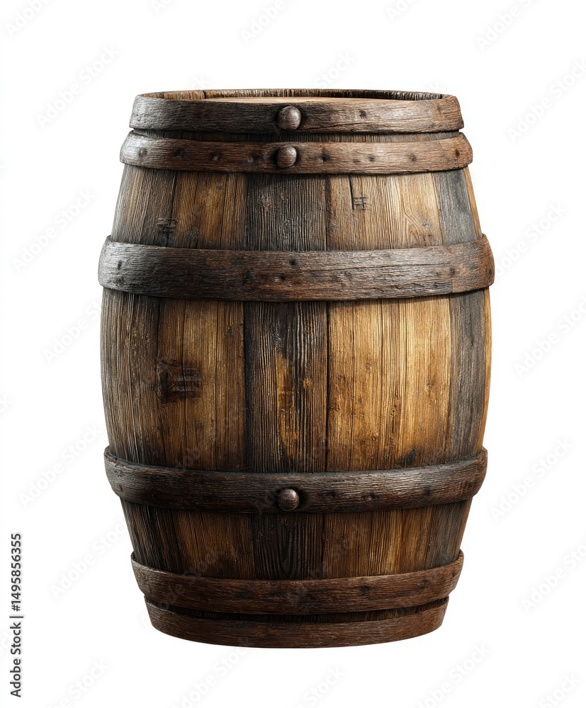 Fototapeta premium Aged Wooden Barrel (1)