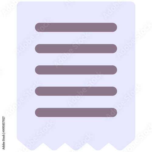 Invoice, Receipt Icon, Bill Payment Vector Icon, Flat Style Isolated Vector Icon.