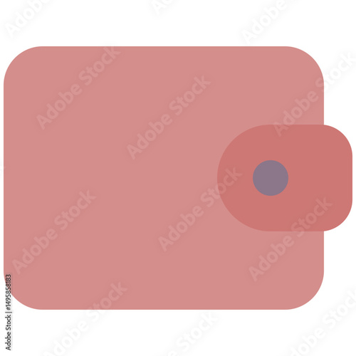 Wallet For Mobile Apps Interface Icon, E Wallet Vector Icon, Flat Style Isolated Vector Icon.