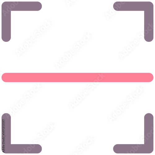 Qr Code Scanner Icon, Code Scanner Vector Icon, Flat Style Isolated Vector Icon.