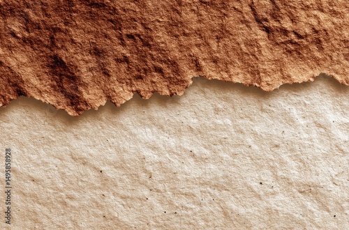 Torn paper texture in brown and beige