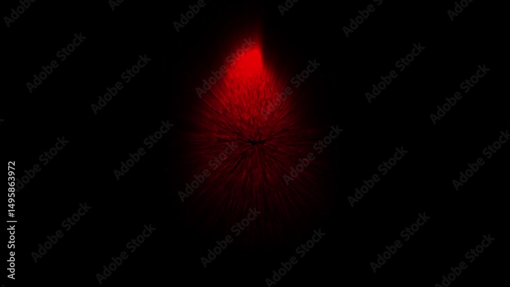 Red particle trails animation digital background