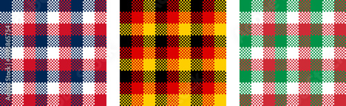 france, germany and italy pattern. tartan background for decoration and etc. vector illustration