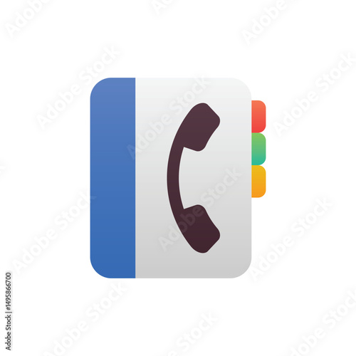 Telephone Book Vector icon