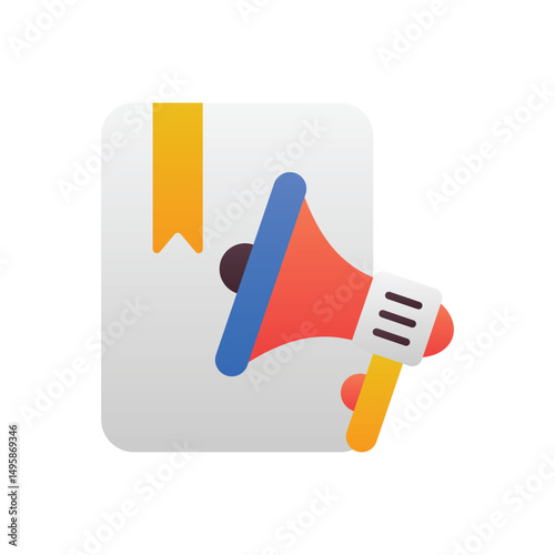 Tender Notice Vector icon