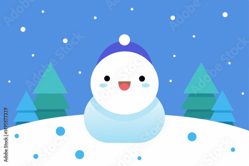 snowy smile  