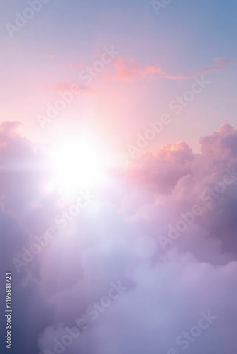 sun rays and clouds