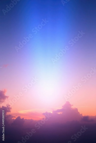 sunset in the clouds