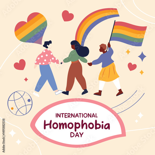 International homophobia day vector illustration 