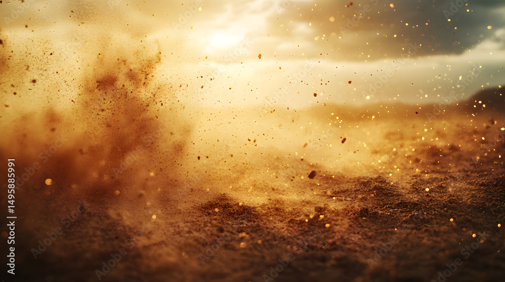 Sand dust cloud. Dirt desert smoke wind effect. Sandstorm powder splash. Isolated brown flying particle texture. 3d realistic smog explosion. Abstract grain spray splatter with glitter overlay. Sand dust cloud. Dirt desert smoke wind effect. Sandstorm powder splash. Isolated brown flying particle texture. 3d realistic smog explosion. Abstract grain spray splatter with glitter overlay.