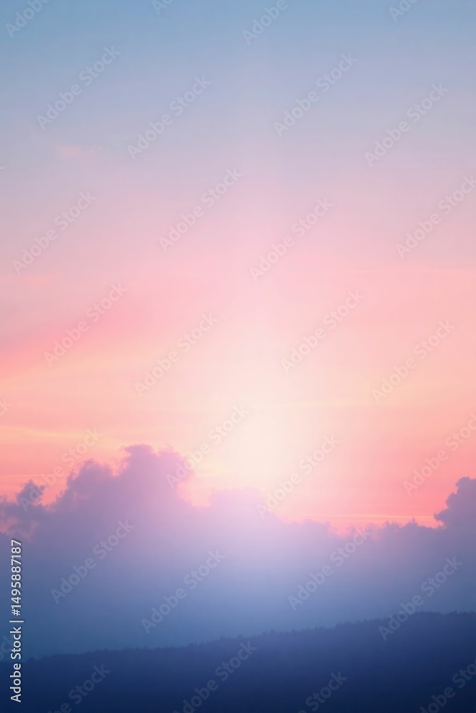 Fototapeta premium beautiful glowing clouds