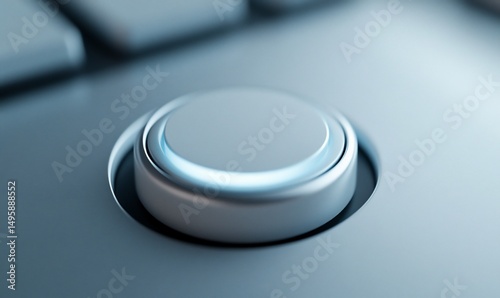 Close up modern control knob