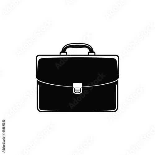 black briefcase silhouette