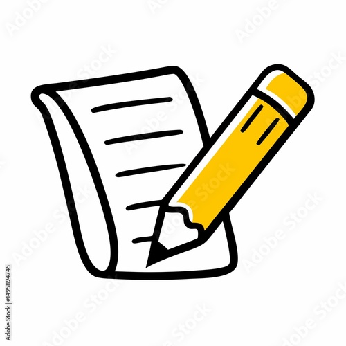 pencil and paper which is very nice to look and write weel.