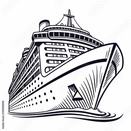 Majestic cruise ship ocean liner vessel travel vacation adventure