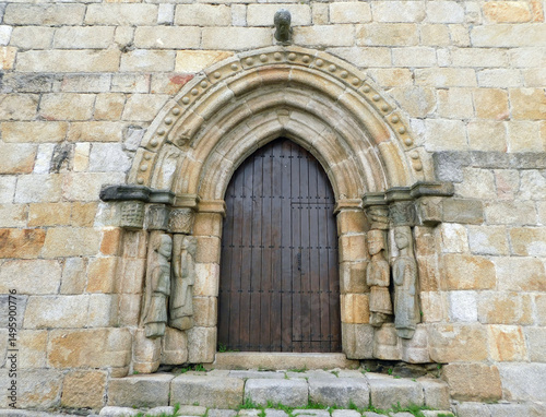 Medieval Church of Santa María del Azogue in Puebla de Sanabria, Zamora, Castile and León, Spain