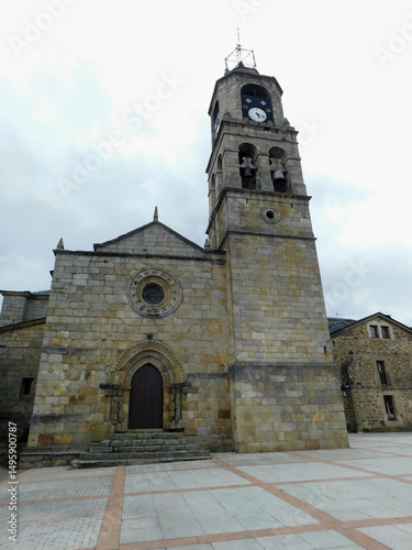 Medieval Church of Santa María del Azogue in Puebla de Sanabria, Zamora, Castile and León, Spain