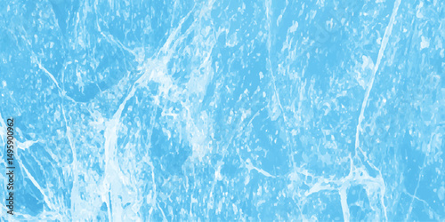 Abstract blue ice texture background with cracks and details illustrating frozen water for creative designs and winter themed projects