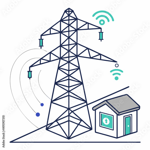 Smart home energy efficient power grid electricity transmission