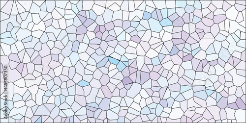 Abstract geometric mosaic pattern with varying pastel tones forming a decorative surface suitable for backgrounds and textures