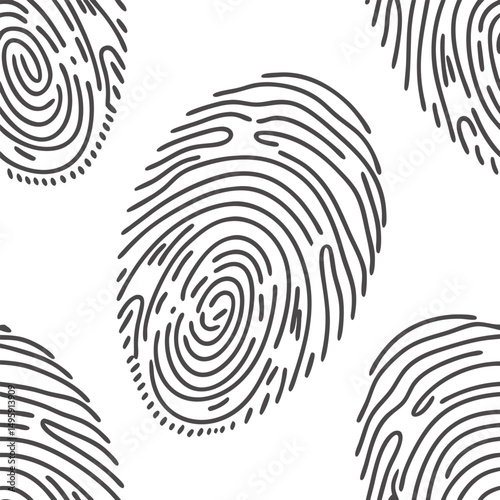 black and white fingerprint