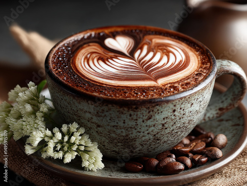 A delicious cup of almond c...