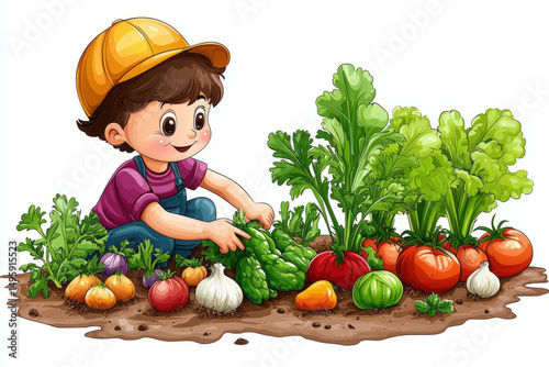 A playful depiction of a ch...