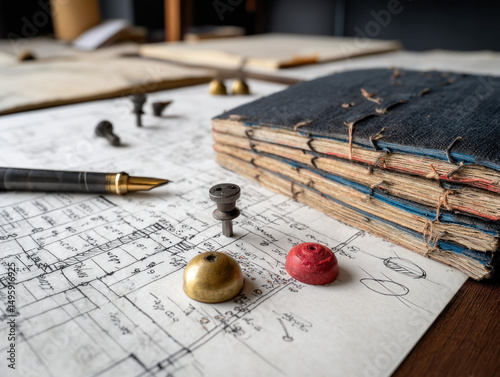 Detailed interior design pl...