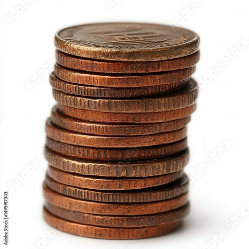 hip of coins, isolated