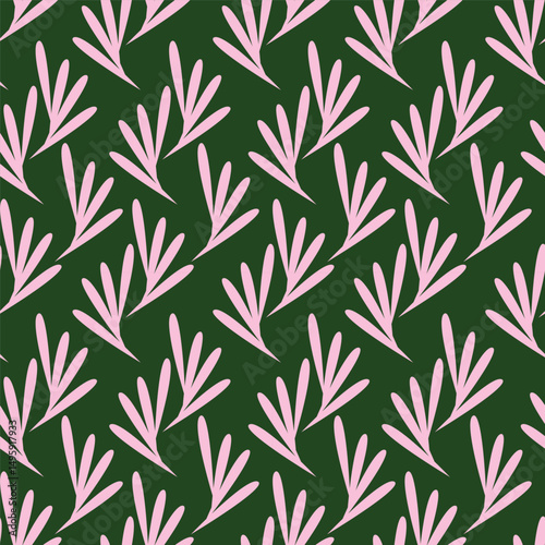 Seamless pattern with floral motifs. Vector illustration.	
