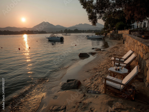 Sunset or beach scene at Ad...