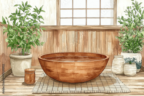 A calming illustration of a...