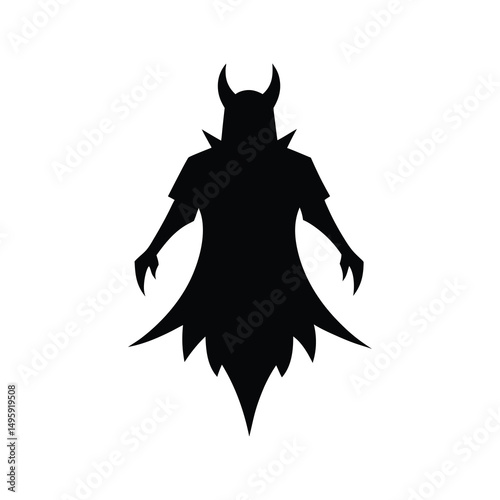 black and red devil