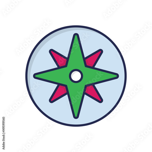 Wind Rose Vector icon