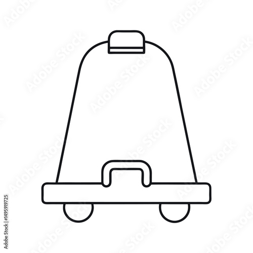 Pool Kickboard Outline White Background