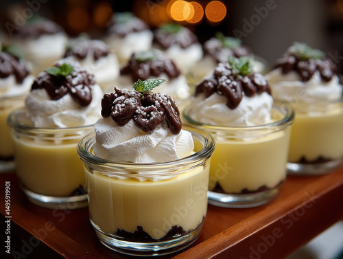 A smooth vanilla pudding se...