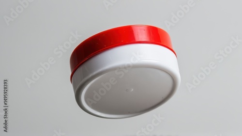 Floating container mockup for packaging design and branding projects.