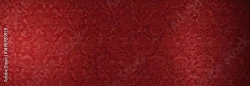 Crimson flock wallpaper, intricate damask  Retro vintage aesthetic , wallpaper, design