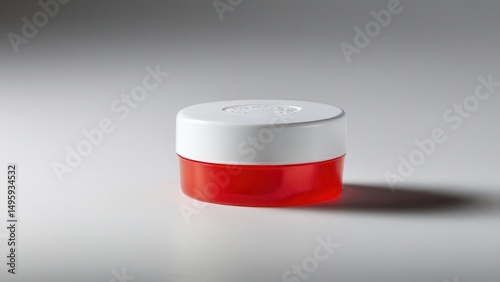 Mockup of a red bottle cap, perfect for product design and branding projects.
